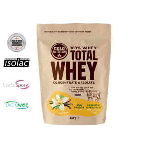 Gold Nutrition Total whey proteín vanilka 260 g